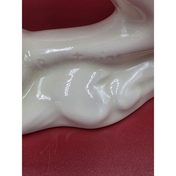 Vintage 1983/85 White Ceramic Horses Statue Signed 12.5" Equestrian Decor Rare - Picture 15 of 16